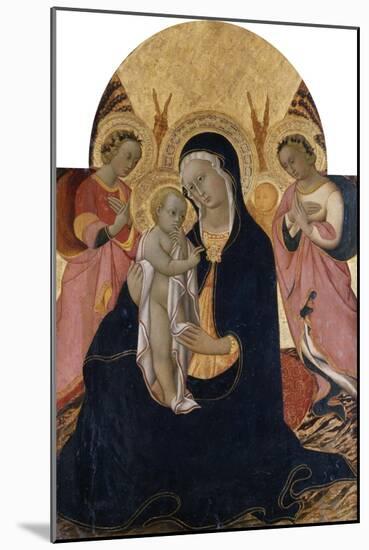 Madonna and Child with Two Angels, C.1440-Sano di Pietro-Mounted Giclee Print