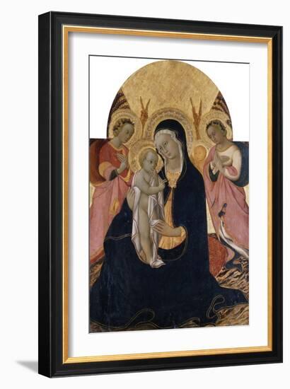 Madonna and Child with Two Angels, C.1440-Sano di Pietro-Framed Giclee Print