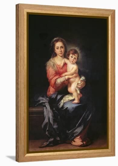 Madonna and Child-Bartolom Esteban Murillo-Framed Premier Image Canvas