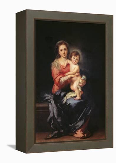 Madonna and Child-Bartolom Esteban Murillo-Framed Premier Image Canvas