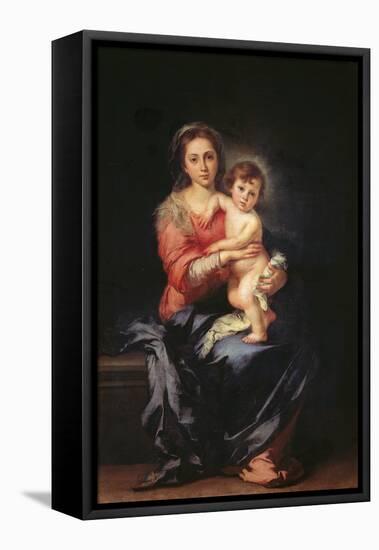 Madonna and Child-Bartolom Esteban Murillo-Framed Premier Image Canvas