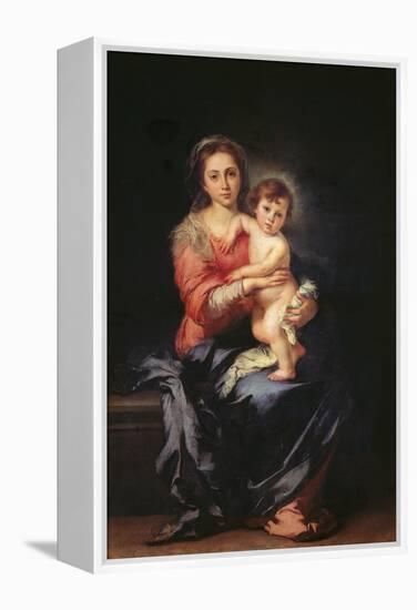 Madonna and Child-Bartolom Esteban Murillo-Framed Premier Image Canvas