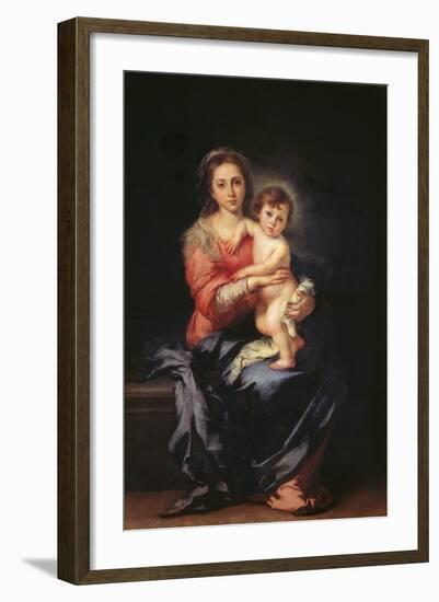 Madonna and Child-Bartolom Esteban Murillo-Framed Giclee Print