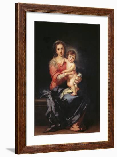 Madonna and Child-Bartolom Esteban Murillo-Framed Giclee Print