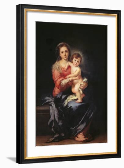 Madonna and Child-Bartolom Esteban Murillo-Framed Giclee Print