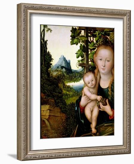 Madonna and Child-Lucas Cranach the Elder-Framed Giclee Print