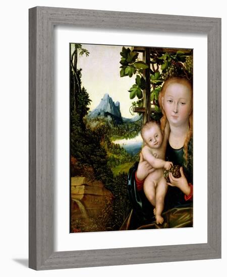 Madonna and Child-Lucas Cranach the Elder-Framed Giclee Print