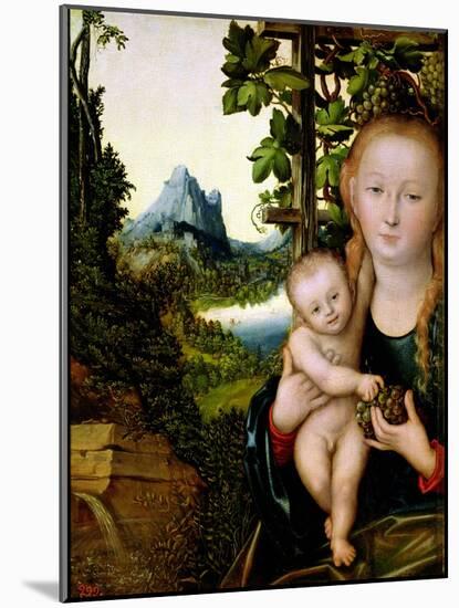 Madonna and Child-Lucas Cranach the Elder-Mounted Giclee Print