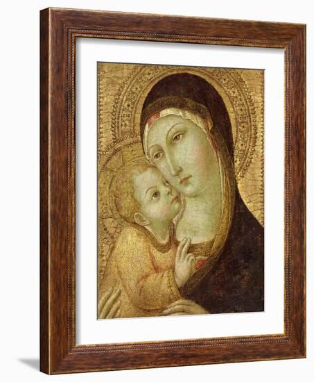 Madonna and Child-Sano di Pietro-Framed Giclee Print