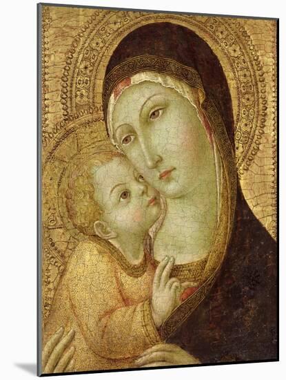 Madonna and Child-Sano di Pietro-Mounted Giclee Print