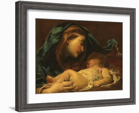 Madonna and Child-Giuseppe Maria Crespi-Framed Giclee Print