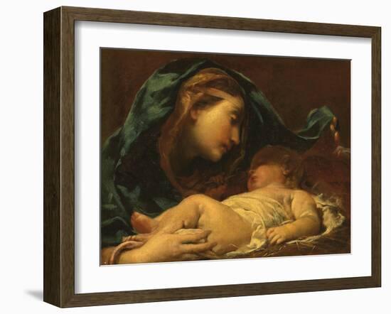 Madonna and Child-Giuseppe Maria Crespi-Framed Giclee Print