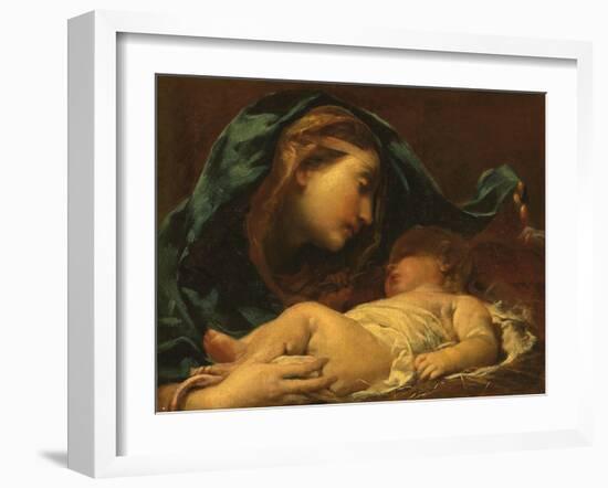 Madonna and Child-Giuseppe Maria Crespi-Framed Giclee Print