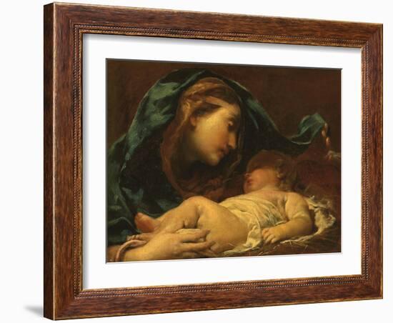 Madonna and Child-Giuseppe Maria Crespi-Framed Premium Giclee Print