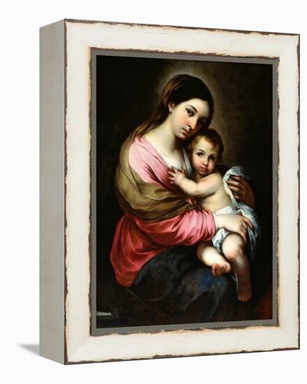 Madonna and Child-Bartolome Esteban Murillo-Framed Premier Image Canvas