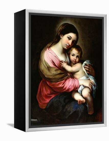 Madonna and Child-Bartolome Esteban Murillo-Framed Premier Image Canvas