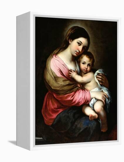 Madonna and Child-Bartolome Esteban Murillo-Framed Premier Image Canvas