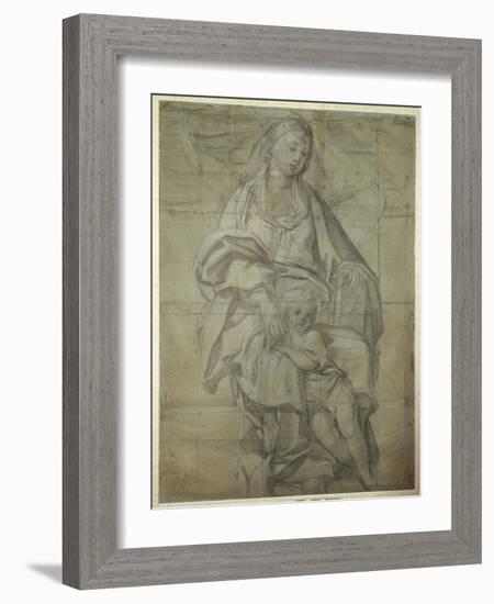 Madonna and Child-Domenichino-Framed Giclee Print