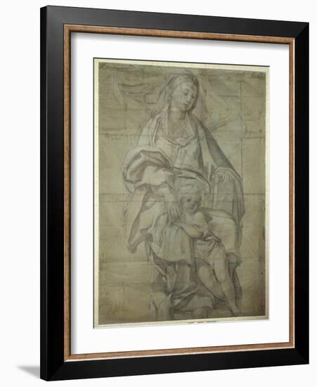 Madonna and Child-Domenichino-Framed Giclee Print