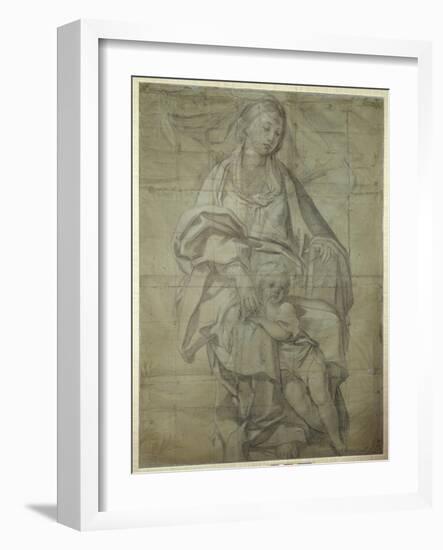 Madonna and Child-Domenichino-Framed Giclee Print