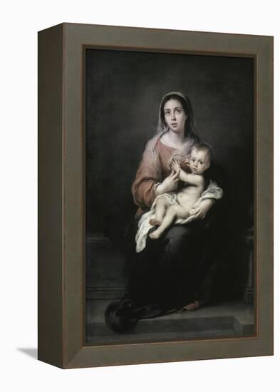 Madonna and Child-Bartolome Esteban Murillo-Framed Premier Image Canvas