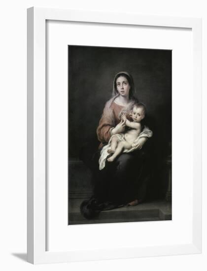 Madonna and Child-Bartolome Esteban Murillo-Framed Giclee Print