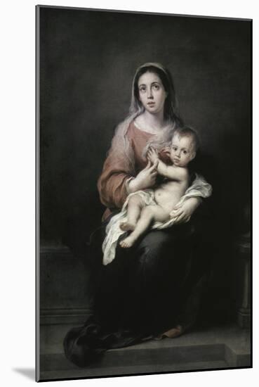 Madonna and Child-Bartolome Esteban Murillo-Mounted Giclee Print