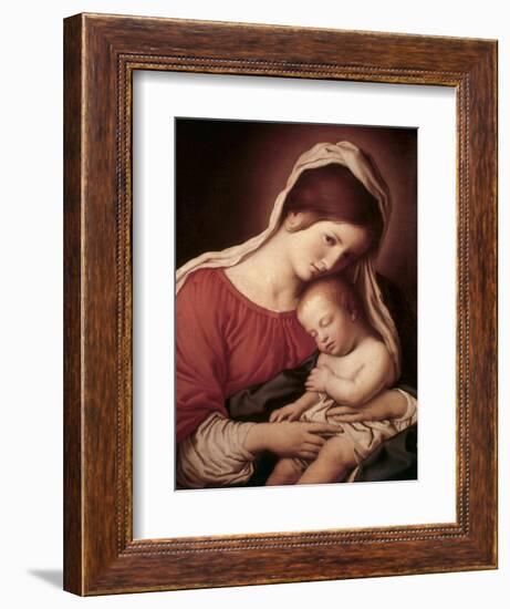 Madonna and Child-Giovanni Battista Salvi da Sassoferrato-Framed Giclee Print