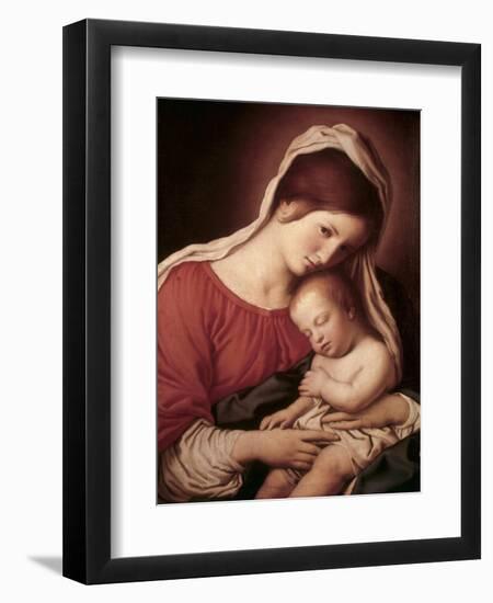 Madonna and Child-Giovanni Battista Salvi da Sassoferrato-Framed Giclee Print