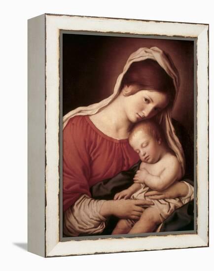 Madonna and Child-Giovanni Battista Salvi da Sassoferrato-Framed Premier Image Canvas