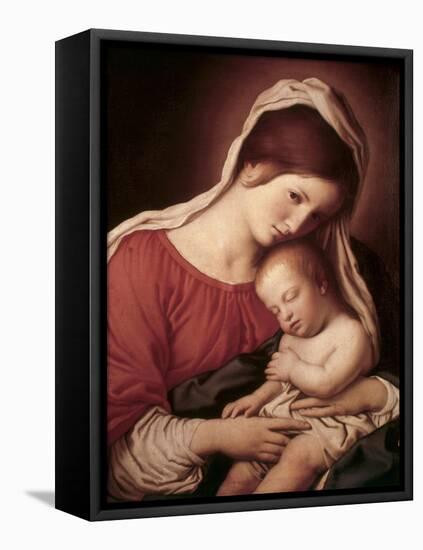 Madonna and Child-Giovanni Battista Salvi da Sassoferrato-Framed Premier Image Canvas