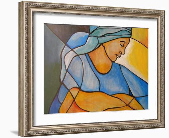 Madonna and child-Patricia Brintle-Framed Giclee Print