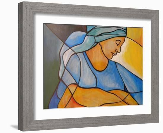 Madonna and child-Patricia Brintle-Framed Giclee Print