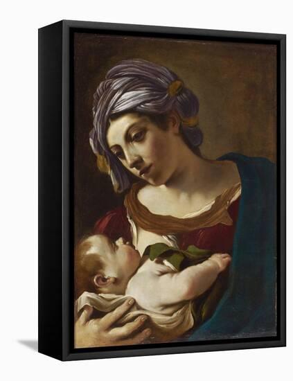 Madonna and Child-Guercino-Framed Premier Image Canvas