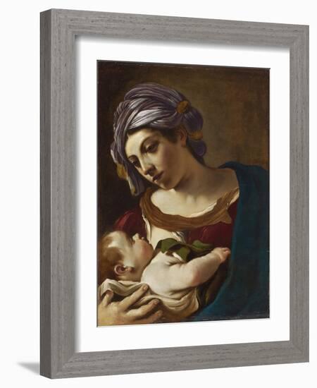 Madonna and Child-Guercino-Framed Giclee Print