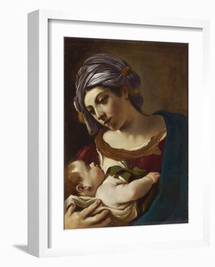 Madonna and Child-Guercino-Framed Giclee Print