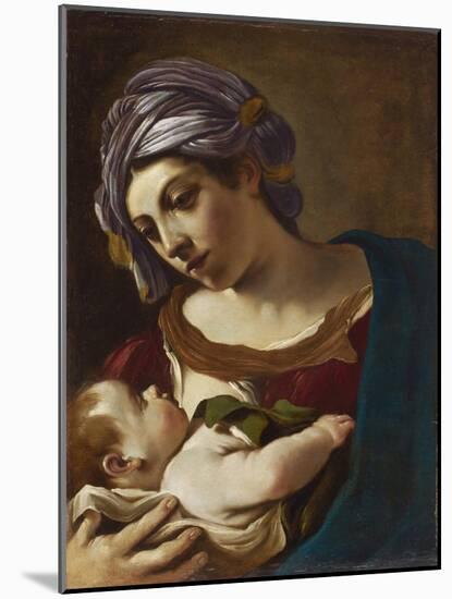 Madonna and Child-Guercino-Mounted Giclee Print