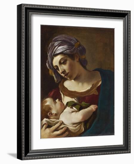 Madonna and Child-Guercino-Framed Giclee Print