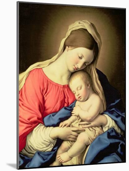 Madonna and Child-Giovanni Battista Salvi da Sassoferrato-Mounted Giclee Print