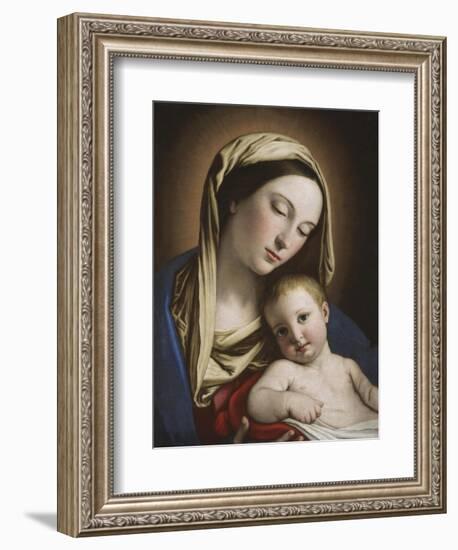 Madonna and Child-Giovanni Battista Salvi da Sassoferrato-Framed Giclee Print