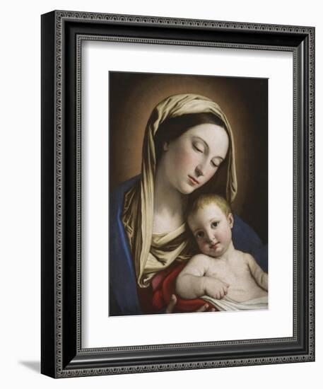 Madonna and Child-Giovanni Battista Salvi da Sassoferrato-Framed Giclee Print