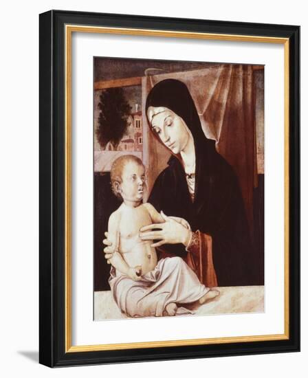 Madonna and Child-Bartolomeo Montagna-Framed Giclee Print