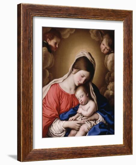 Madonna and Child-Il Sassoferrato-Framed Giclee Print