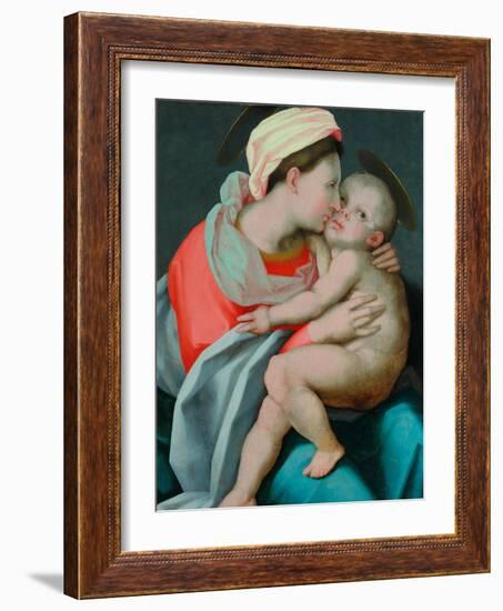 Madonna and Child-Giovanni Battista Rosso Fiorentino-Framed Giclee Print