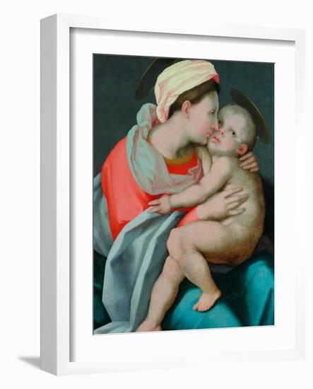 Madonna and Child-Giovanni Battista Rosso Fiorentino-Framed Giclee Print