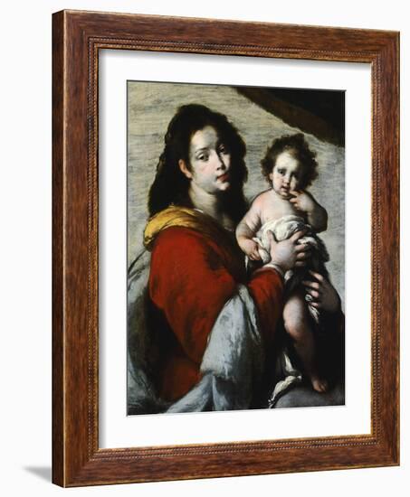 Madonna and Child-Bernardo Strozzi-Framed Giclee Print