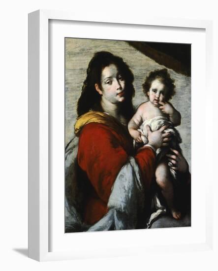 Madonna and Child-Bernardo Strozzi-Framed Giclee Print