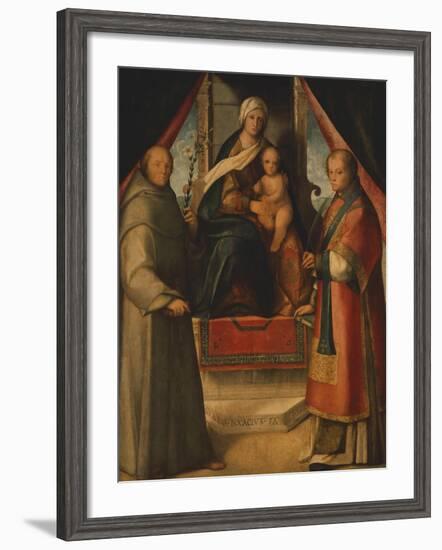 Madonna and Saints, 1518-null-Framed Giclee Print