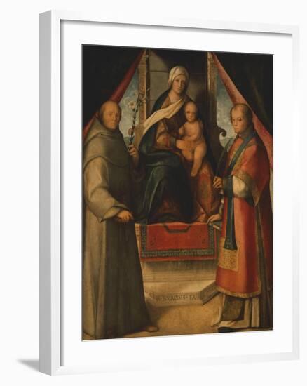 Madonna and Saints, 1518-null-Framed Giclee Print