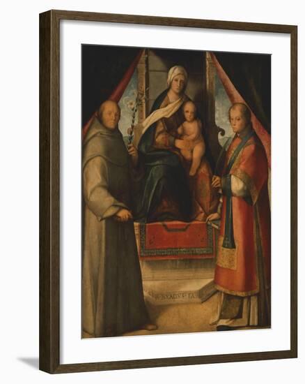 Madonna and Saints, 1518-null-Framed Giclee Print